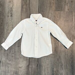 Vineyard Vines White Button Down Shirt | 4T